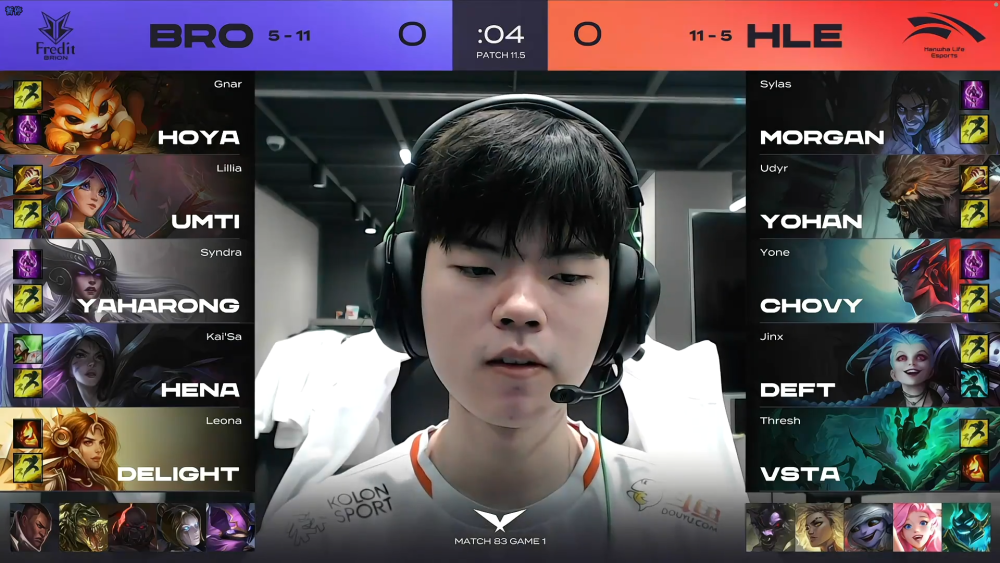 SHR完胜BRO，Deft一己之力扛起全队